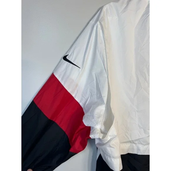 Atlanta Falcons Nike Onfield Apparel NFL Pullover Windbreaker White Black Red L